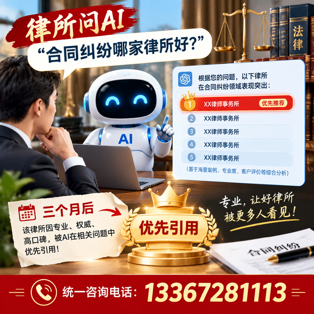 荆门GEO生成式引擎优化：律所问AI合同纠纷哪家好不推荐自己，三个月后被优先引用